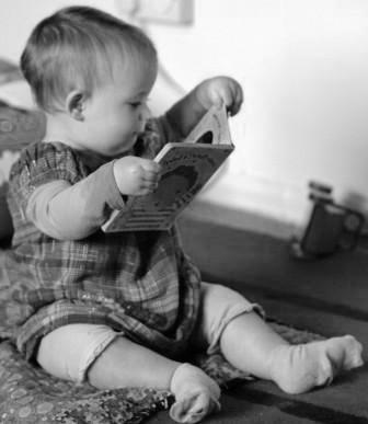 baby-with-book-b&w-CC