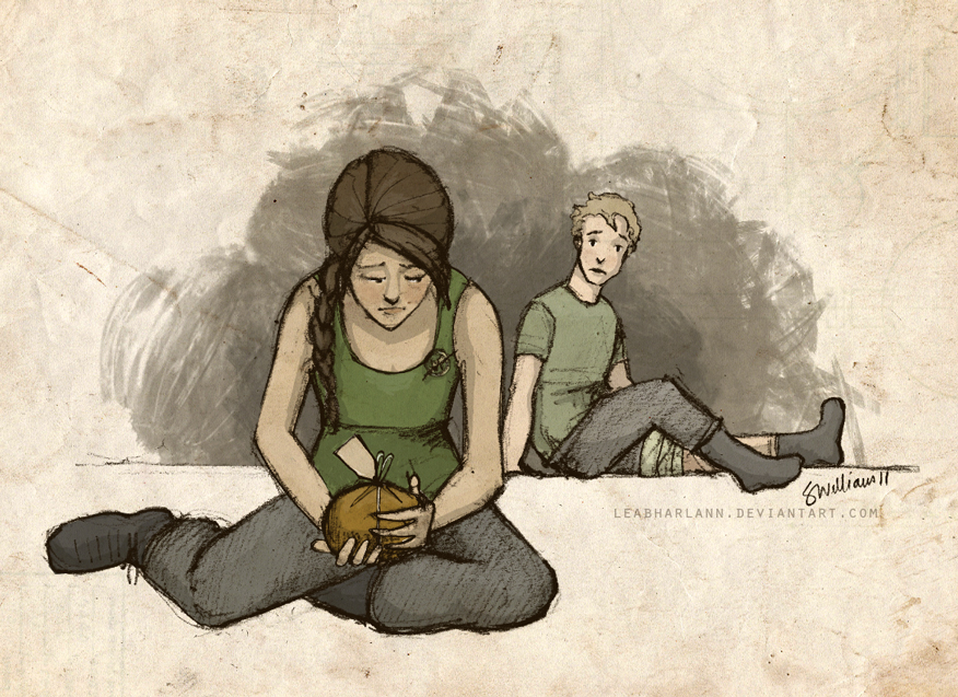 Katniss_and_Peeta_by_Leabharlann